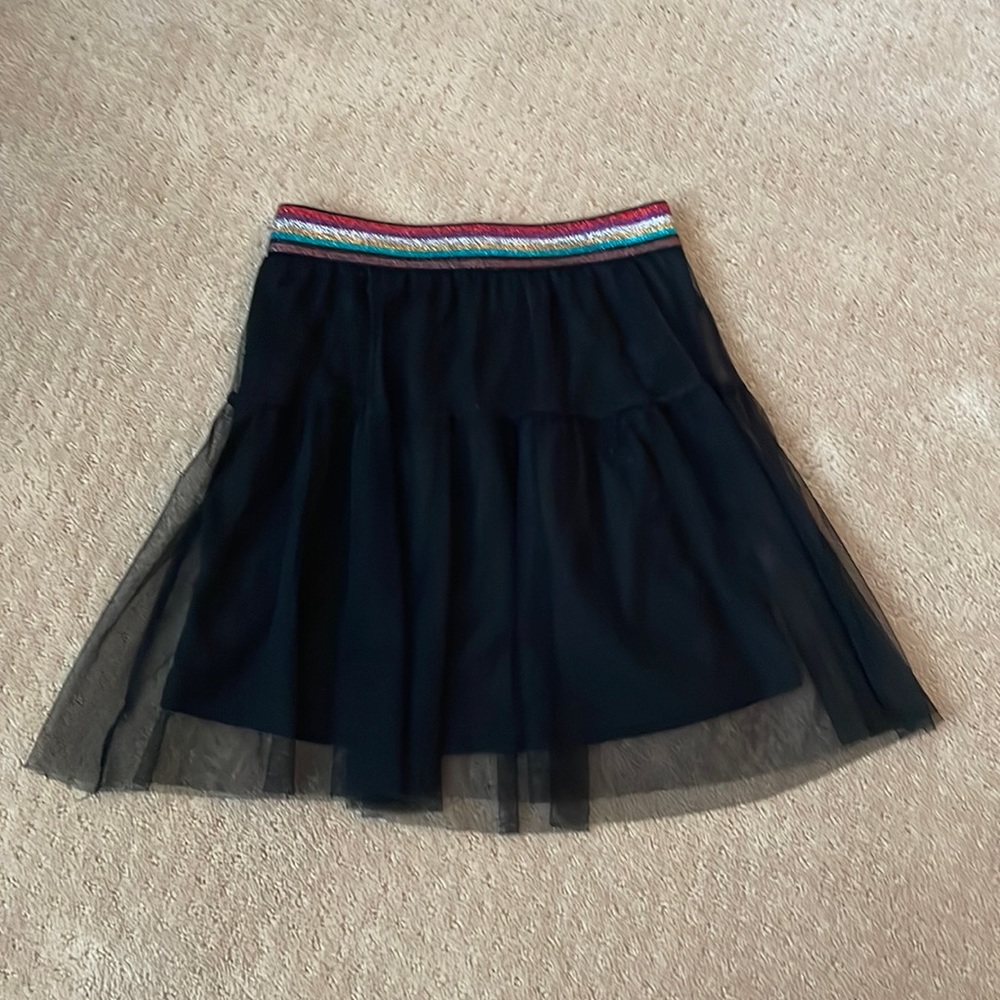 Art class girls rainbow and black skirt